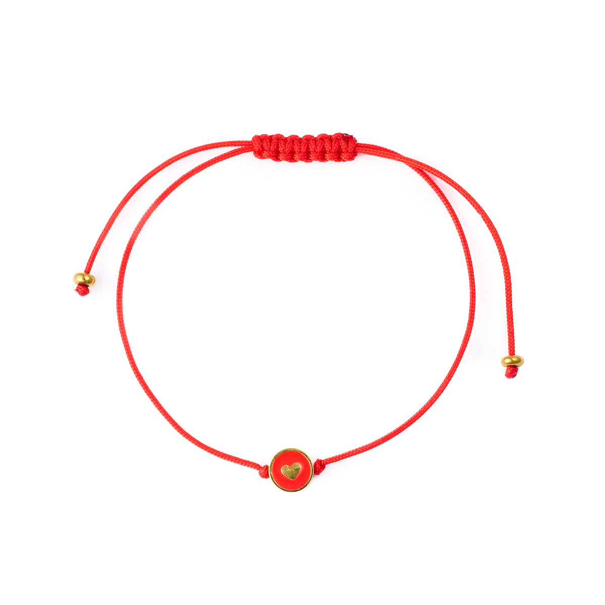 The Scarlet Bond Armband – Textilband & Herzdetail aus Edelstahl