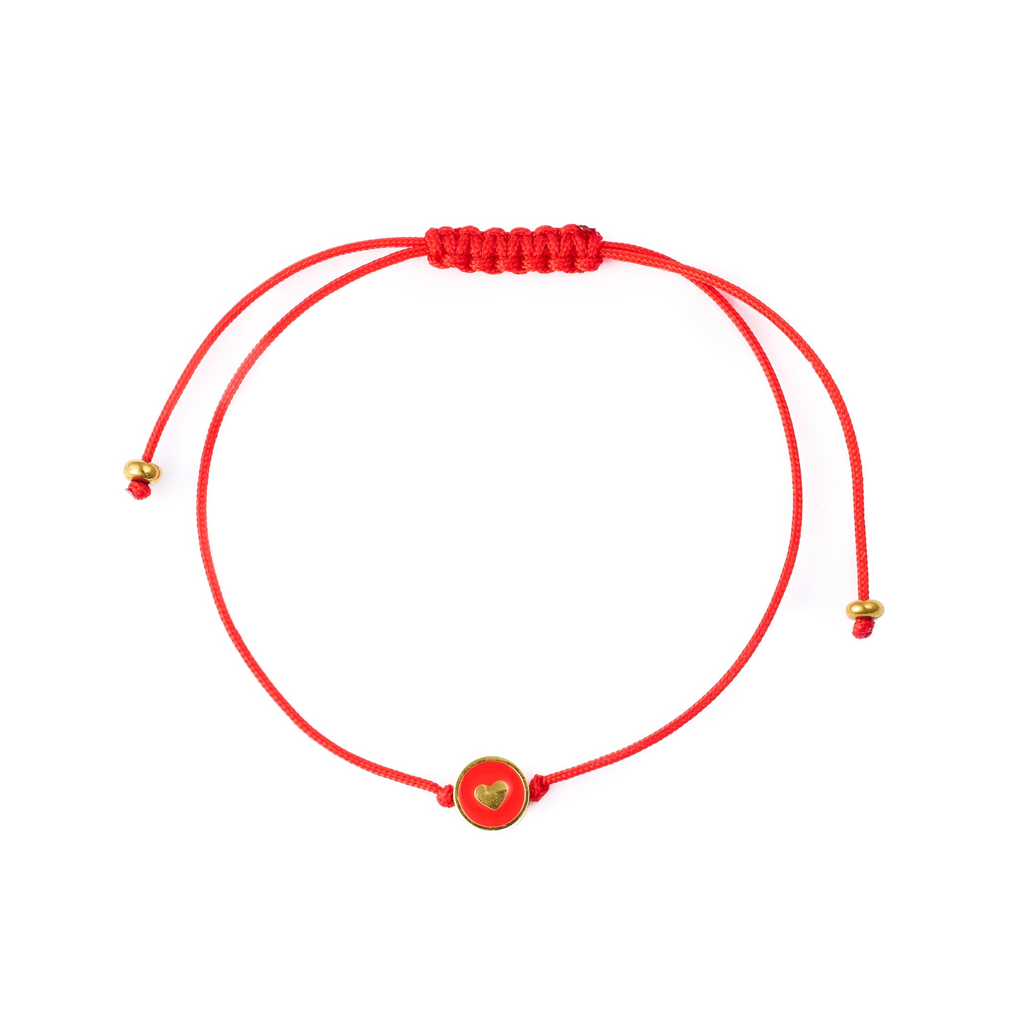 The Scarlet Bond Armband – Textilband & Herzdetail aus Edelstahl